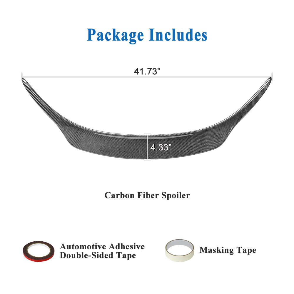 AeroBon Real Carbon Fiber Trunk Spoiler Compatible with 2020-2026 Toyota GR Supra A90 A91 Rear Spoiler (OE Style)