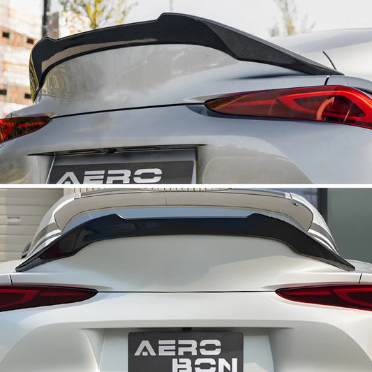 AeroBon Carbon Fiber Trunk Spoiler GR Supra A90/A91 (2020-2026) V - installed on vehicle