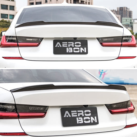 AeroBon CF Trunk Spoiler BMW 3 Series G20 / M3 G80 (2019-2026) CS - installed on vehicle