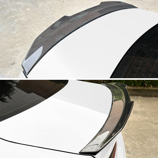 AeroBon CF Trunk Spoiler BMW 4 Series G22 / M4 G82 (2021-2026) H - installed on vehicle