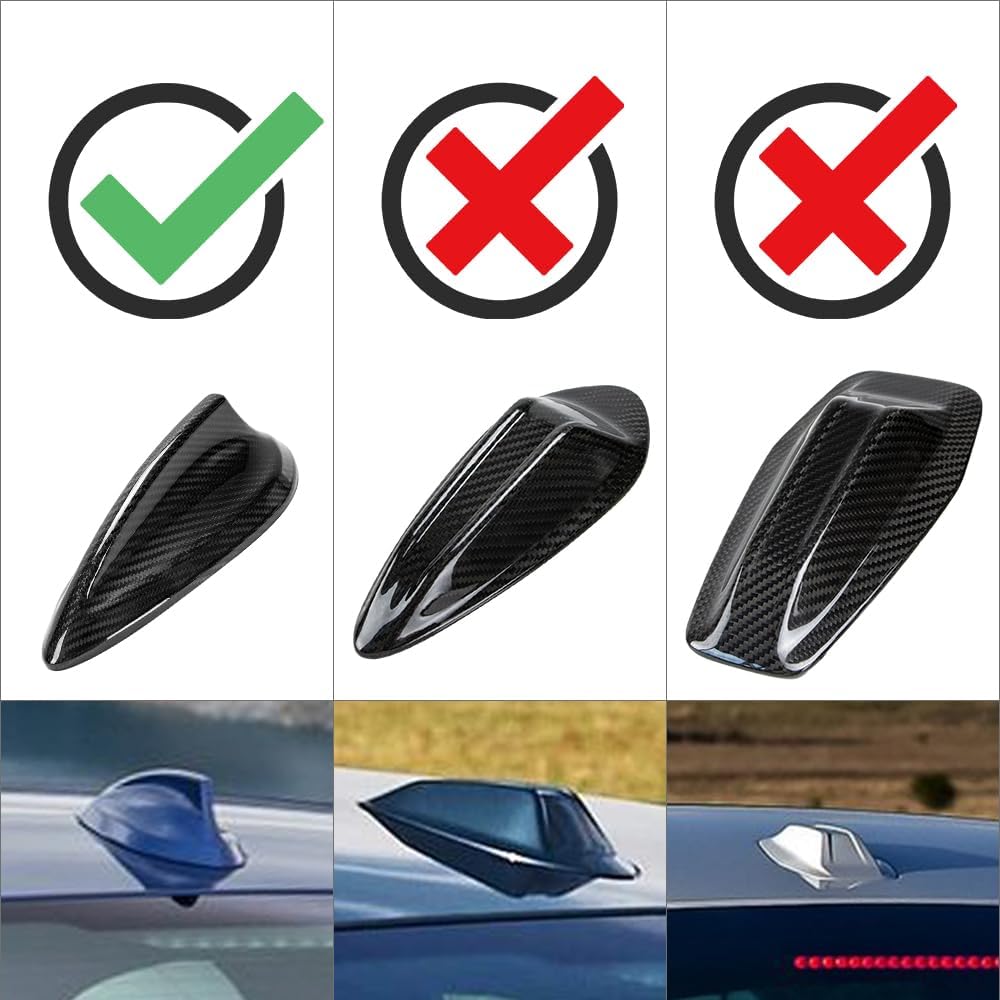 AeroBon Dry Carbon Fiber Antenna Cover Compatible with BMW 3 Series G20 Sedan (Pre-LCI), 4 Series G22 Cpupe (Pre-LCI) and 5 Series G30 Sedan Shark Fin Antenna