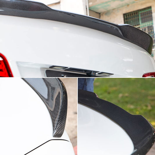 AeroBon CF Trunk Spoiler BMW 5 Series F10 (2010-2016) - installed on vehicle