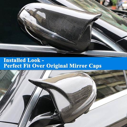AeroBon Prepreg Dry Carbon Fiber Side Mirror Cover Compatible with Mercedes C-Class W205 Sedan C205 Coupe, E-Class W213 Sedan C238 Coupe, S-Class W222 Sedan (Overlay Style)