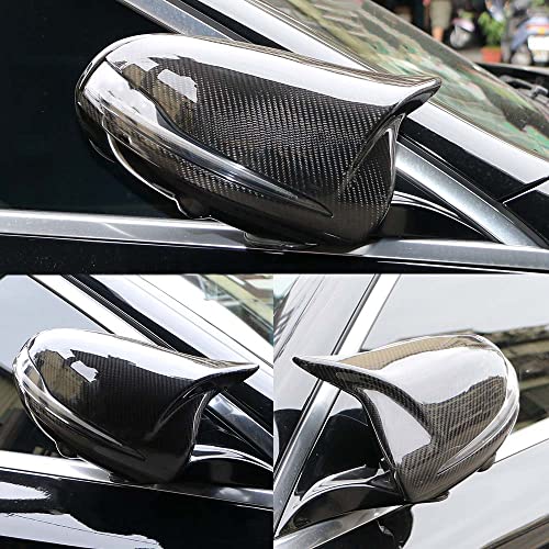 AeroBon Dry Carbon Fiber Mirror Caps E-Class W213 Add-On Style - installed on vehicle