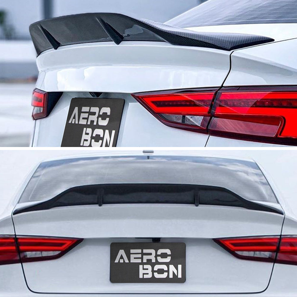 AeroBon Carbon Fiber Trunk Spoiler A3/S3/RS3 8V (2014-2020) RT - installed on vehicle