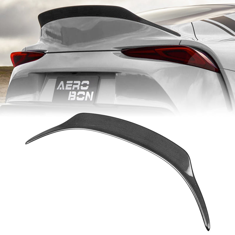AeroBon Real Carbon Fiber Trunk Spoiler Compatible with 2020-2026 Toyota GR Supra A90 A91 Rear Spoiler (OE Style)