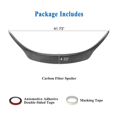 AeroBon Real Carbon Fiber Trunk Spoiler Compatible with 2020-2026 Toyota GR Supra A90 A91 Rear Spoiler (OE Style)