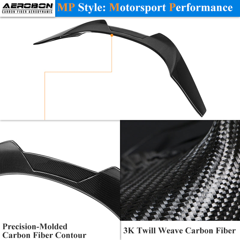 AeroBon Real Carbon Fiber Trunk Spoiler Compatible with 2020-2026 Toyota GR Supra A90 A91 Rear Spoiler (MP Style) Motorsport Performance