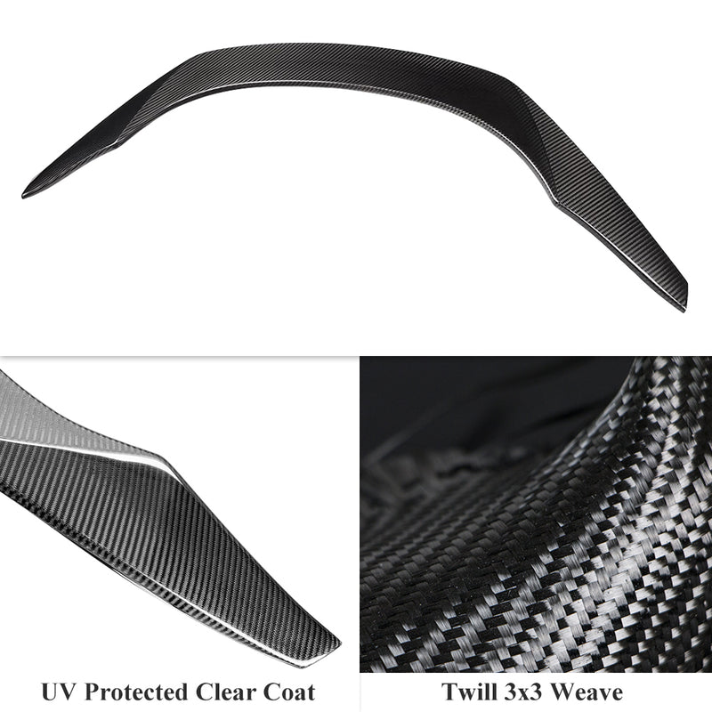AeroBon Real Carbon Fiber Trunk Spoiler Compatible with 2020-2025 Toyota GR Supra A90 A91 Spoiler (TR Style)