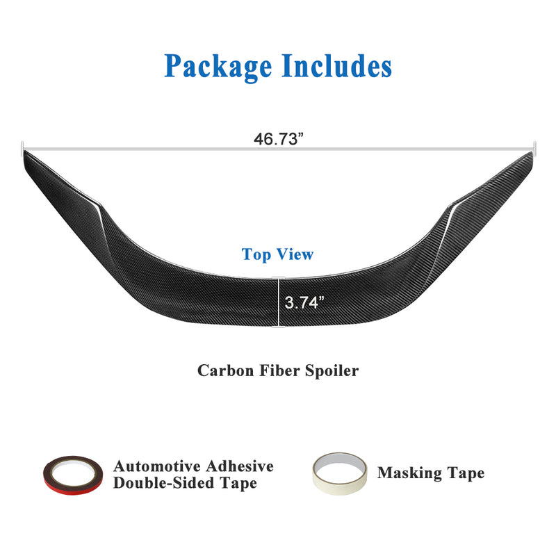 AeroBon Real Carbon Fiber Trunk Spoiler Compatible with 2020-2026 Toyota GR Supra A90 A91 Rear Spoiler (OS Style) OE Sport