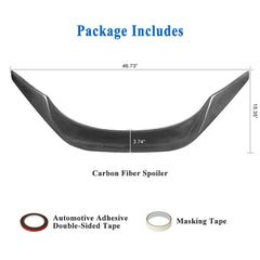 AeroBon Real Carbon Fiber Trunk Spoiler Compatible with 2020-2025 Toyota GR Supra A90 A91 Spoiler (TR Style)