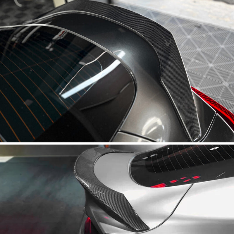 AeroBon Real Carbon Fiber Trunk Spoiler Compatible with 2020-2025 Toyota GR Supra A90 A91 Spoiler (TR Style)