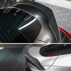 AeroBon Real Carbon Fiber Trunk Spoiler Compatible with 2020-2025 Toyota GR Supra A90 A91 Spoiler (TR Style)