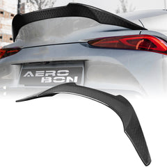 AeroBon Real Carbon Fiber Trunk Spoiler Compatible with 2020-2025 Toyota GR Supra A90 A91 Spoiler (V Style) Honeycomb Weave