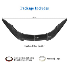 AeroBon Real Carbon Fiber Trunk Spoiler Compatible with 2020-2025 Toyota GR Supra A90 A91 Spoiler (V Style) Honeycomb Weave