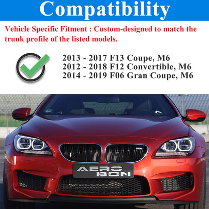 AeroBon CF Trunk Spoiler BMW 6 Series F06/F12/F13 (20122019) H  additional detail view