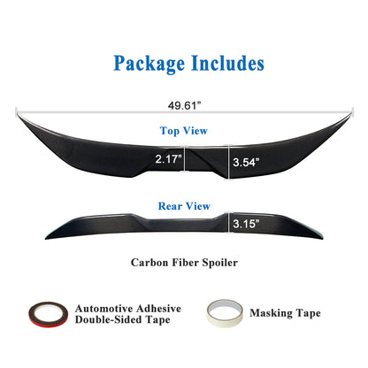 AeroBon Real Carbon Fiber Trunk Spoiler Compatible with 2011-2016 BMW 5 Series F10 Sedan F10 M5 Spoiler (MP Style) Motorsport Performance