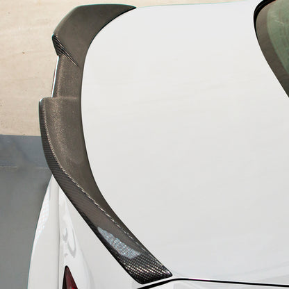 AeroBon Real Carbon Fiber Trunk Spoiler Compatible with 2011-2016 BMW 5 Series F10 Sedan F10 M5 Spoiler (MP Style) Motorsport Performance