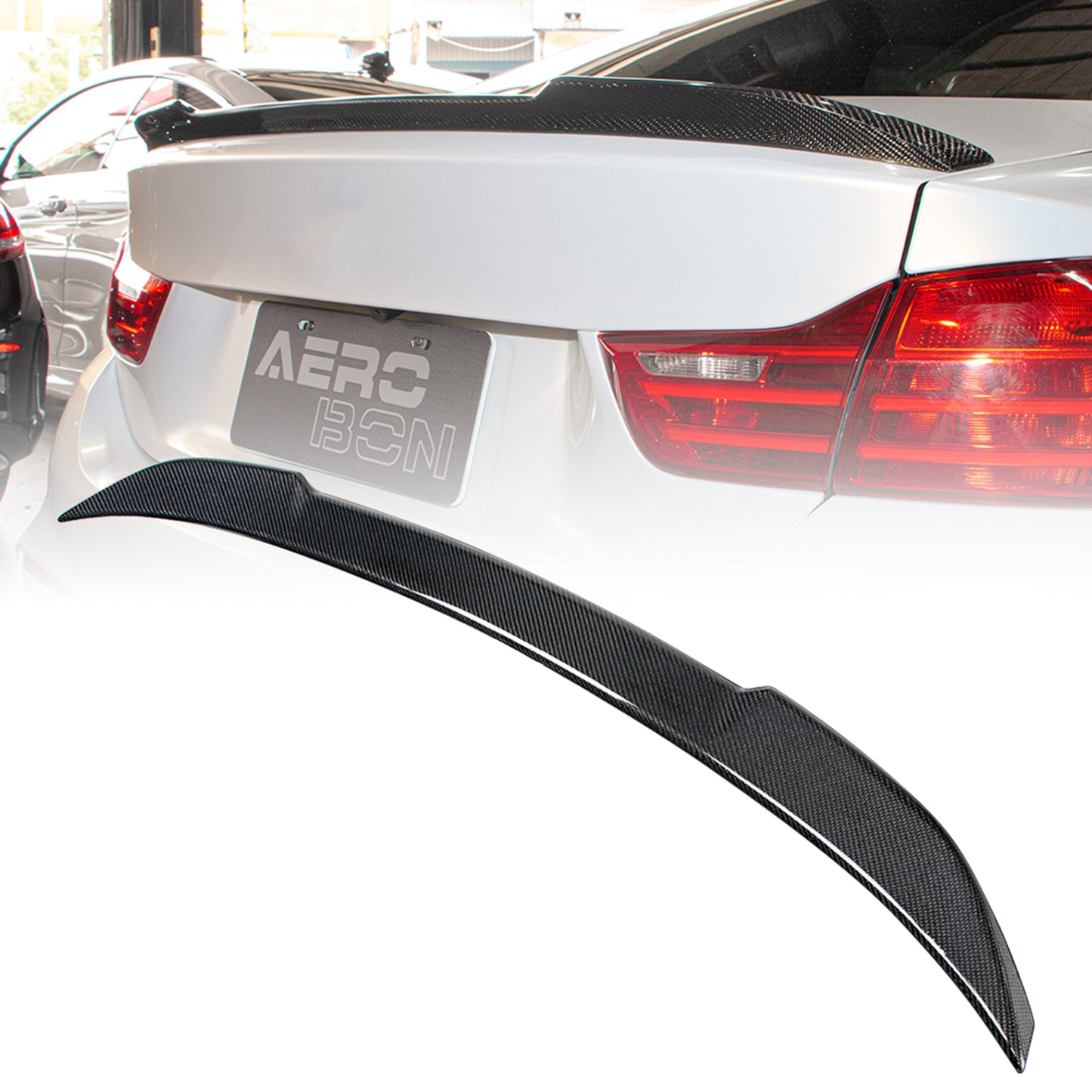 AeroBon Carbon Fiber Trunk Spoiler BMW 4 Series F32 (2013-2020) CS - main hero view