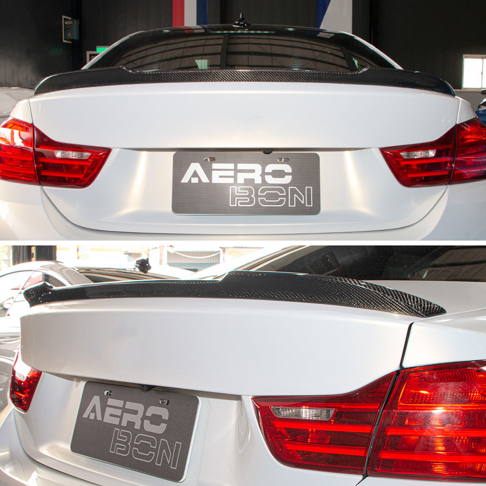 AeroBon Carbon Fiber Trunk Spoiler BMW 4 Series F32 (2013-2020) CS - installed on vehicle