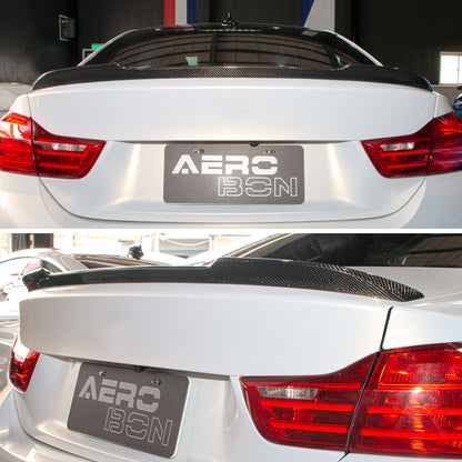 AeroBon Carbon Fiber Trunk Spoiler BMW 4 Series F32 (2013-2020) CS - installed on vehicle