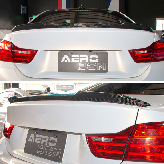 AeroBon Carbon Fiber Trunk Spoiler BMW 4 Series F32 (2013-2020) CS - installed on vehicle