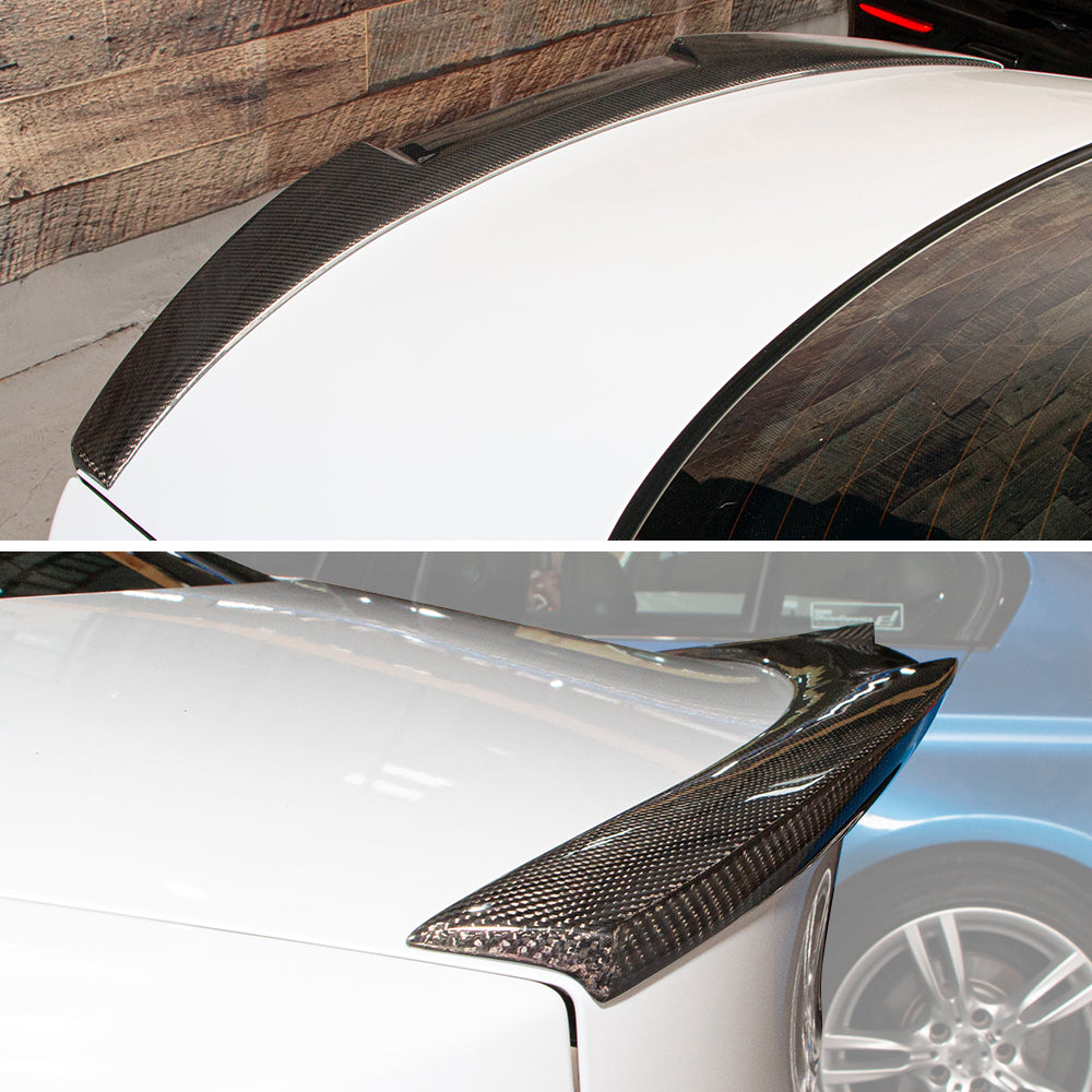 AeroBon Carbon Fiber Trunk Spoiler BMW 4 Series F32 (2013-2020) MV - close-up detail