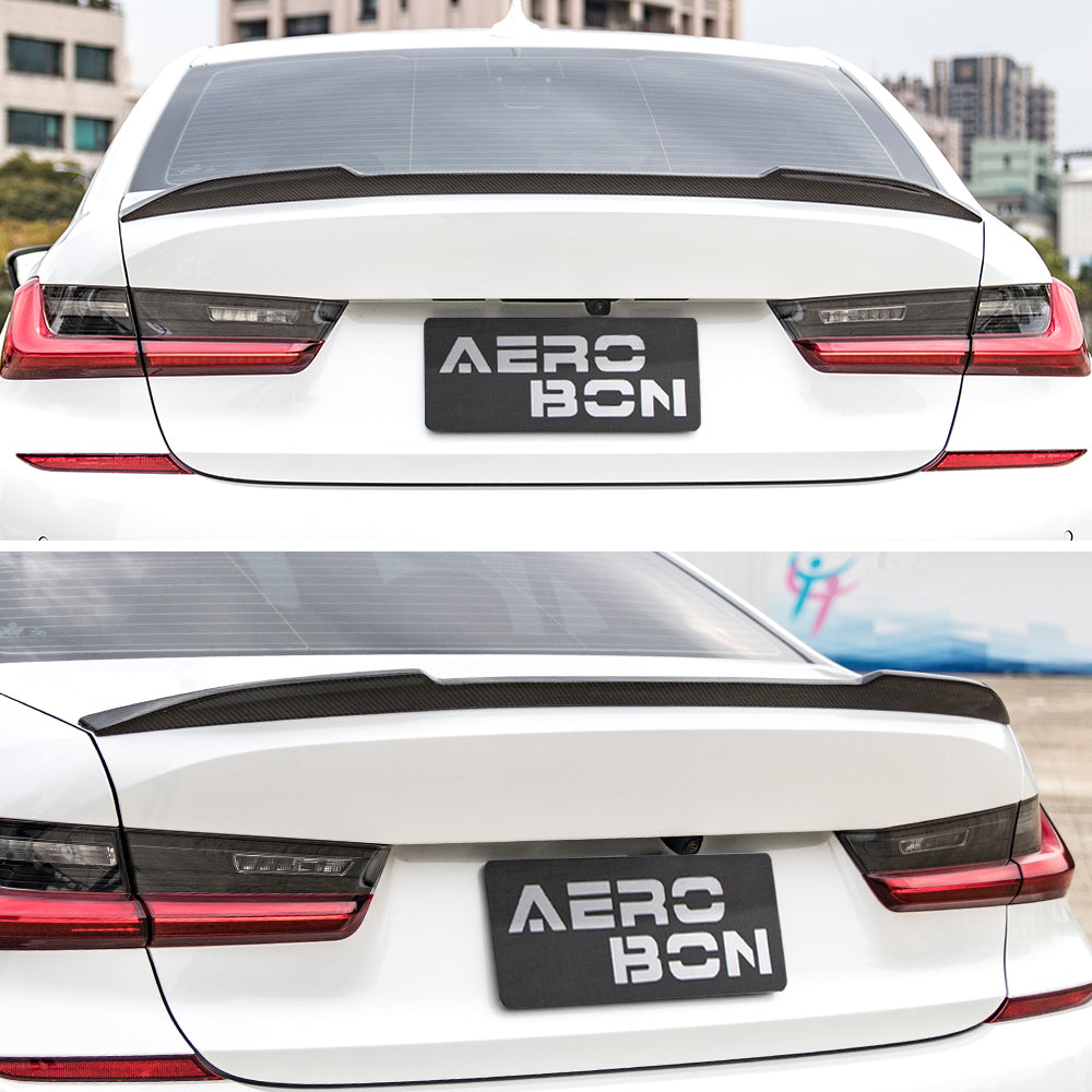 AeroBon CF Trunk Spoiler BMW 3 Series G20 / M3 G80 (2019-2026) CS - installed on vehicle