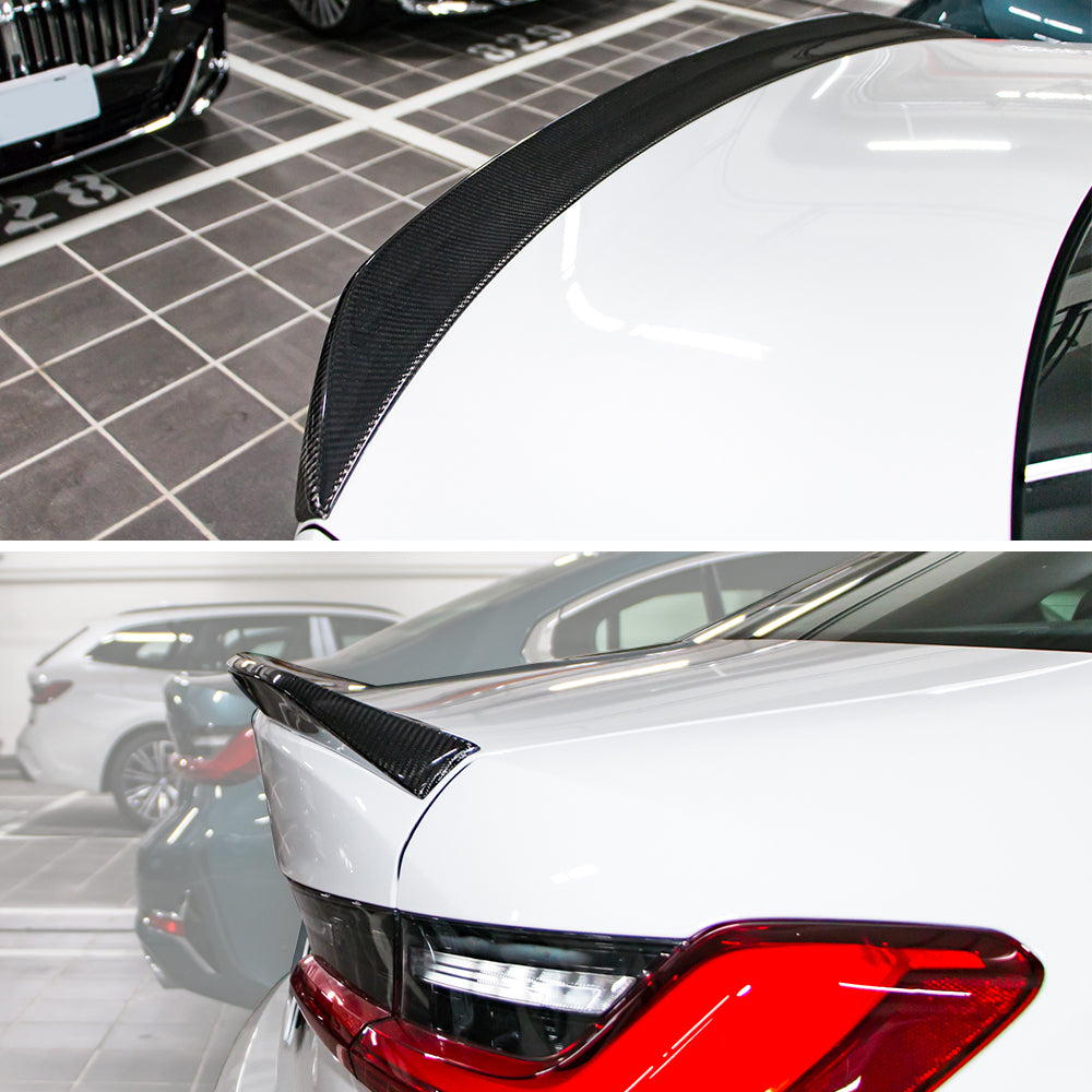AeroBon CF Trunk Spoiler BMW 3 Series G20 / M3 G80 (2019-2026) - close-up detail