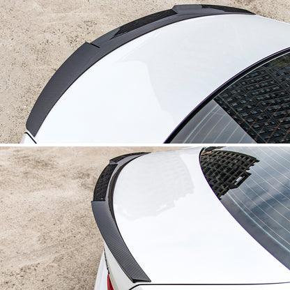 AeroBon Real Carbon Fiber Trunk Spoiler Compatible with 2019-2026 BMW 3 Series G20 Sedan M3 G80 Rear Spoiler (MV Style) Motorsport Version