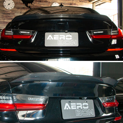 AeroBon CF Trunk Spoiler BMW 3 Series G20 / M3 G80 (2019-2026) CP - installed on vehicle