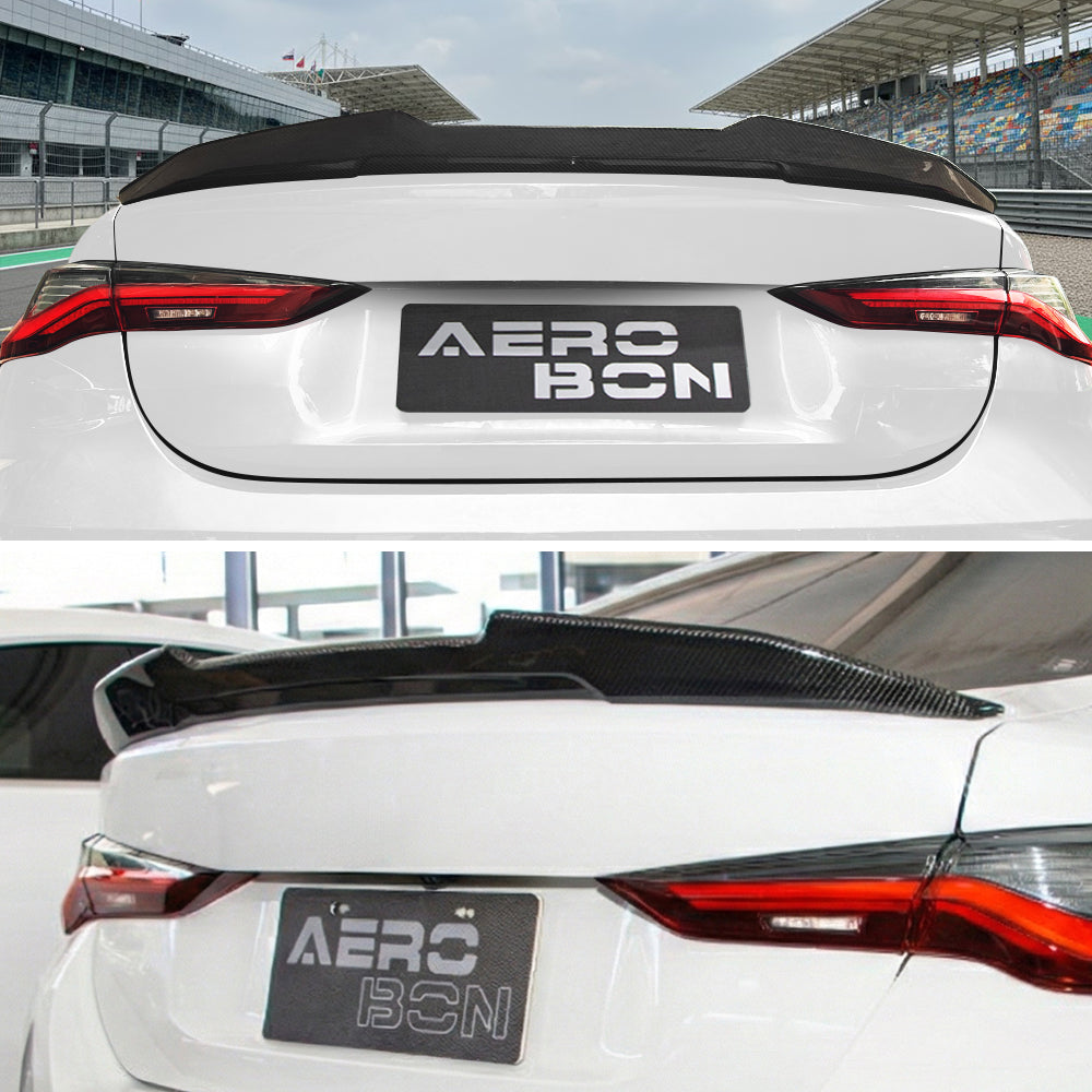 AeroBon CF Trunk Spoiler BMW 4 Series G22 / M4 G82 (2021-2026) H - close-up detail