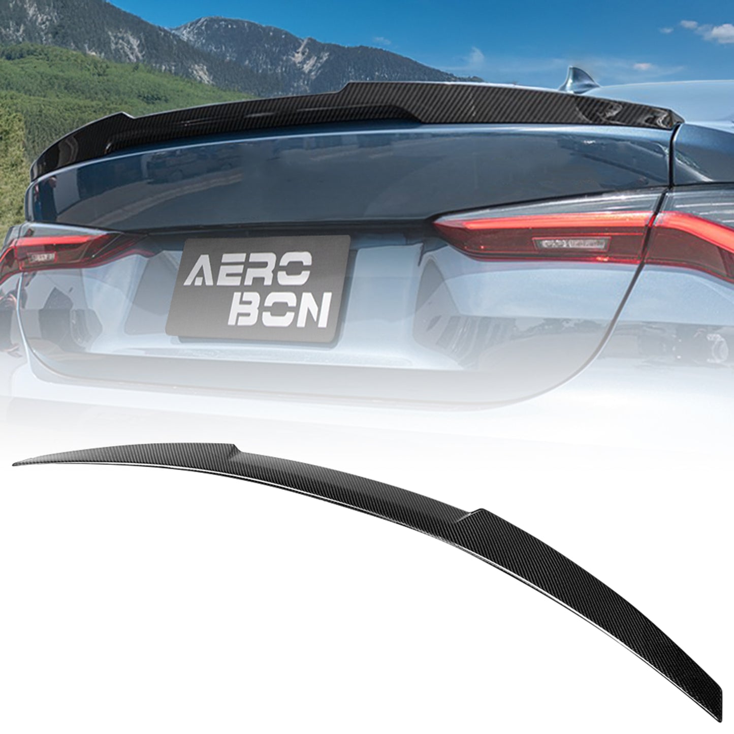 AeroBon CF Trunk Spoiler BMW 4 Series G22 / M4 G82 (2021-2026) MV - main hero view