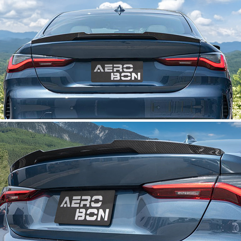 AeroBon CF Trunk Spoiler BMW 4 Series G22 / M4 G82 (2021-2026) MV - installed on vehicle