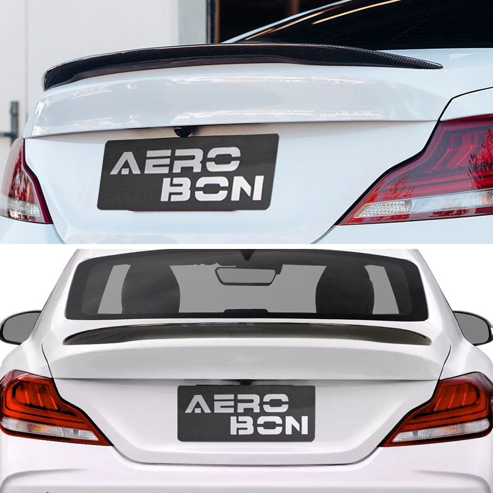 AeroBon Real Carbon Fiber Trunk Spoiler for 2019-2025 Genesis G70 (C Style)
