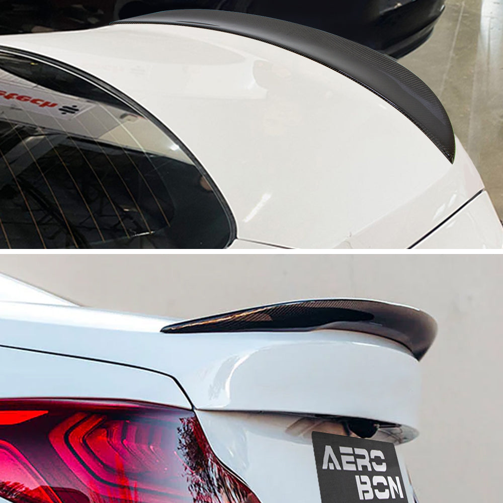 AeroBon Real Carbon Fiber Trunk Spoiler for 2019-2025 Genesis G70 (C Style)