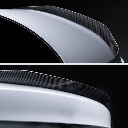AeroBon Real Carbon Fiber Trunk Spoiler for 2019-2025 Genesis G70 (D Style)