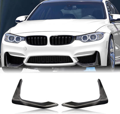AeroBon Prepreg Dry Carbon Fiber Bumper Splitter Compatible with 2014-2020 BMW F80 M3 Sedan, F82 M4 Coupe, F83 M4 Convertible Bumper Cover