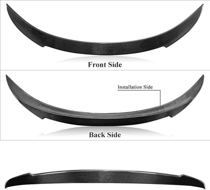 AeroBon Real Carbon Fiber Trunk Spoiler Compatible with 2012-2018 BMW 6-Series F06 M6 GC and F13 M6 Coupe (V Style)