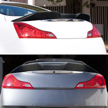 AeroBon Real Carbon Fiber Trunk Spoiler Compatible with 2008-2015 Infiniti G37 Coupe Spoiler 2-Door (MP Style 2024 Design)