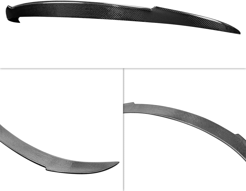 AeroBon Real Carbon Fiber Trunk Spoiler Compatible with 2012-2018 BMW 6-Series F06 M6 GC and F13 M6 Coupe (V Style)