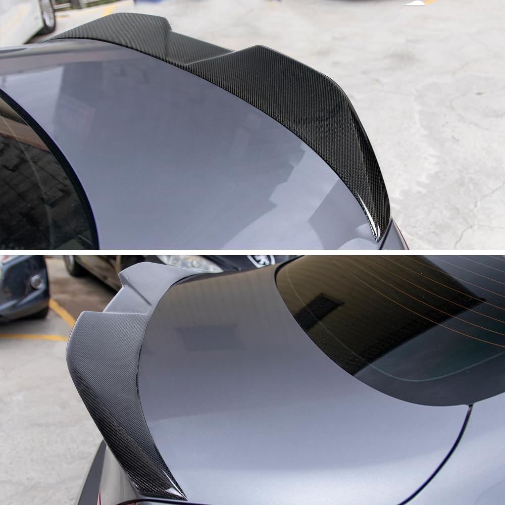 AeroBon Real Carbon Fiber Trunk Spoiler Compatible with 2008-2015 Infiniti G37 Coupe Spoiler 2-Door (MP Style 2024 Design)