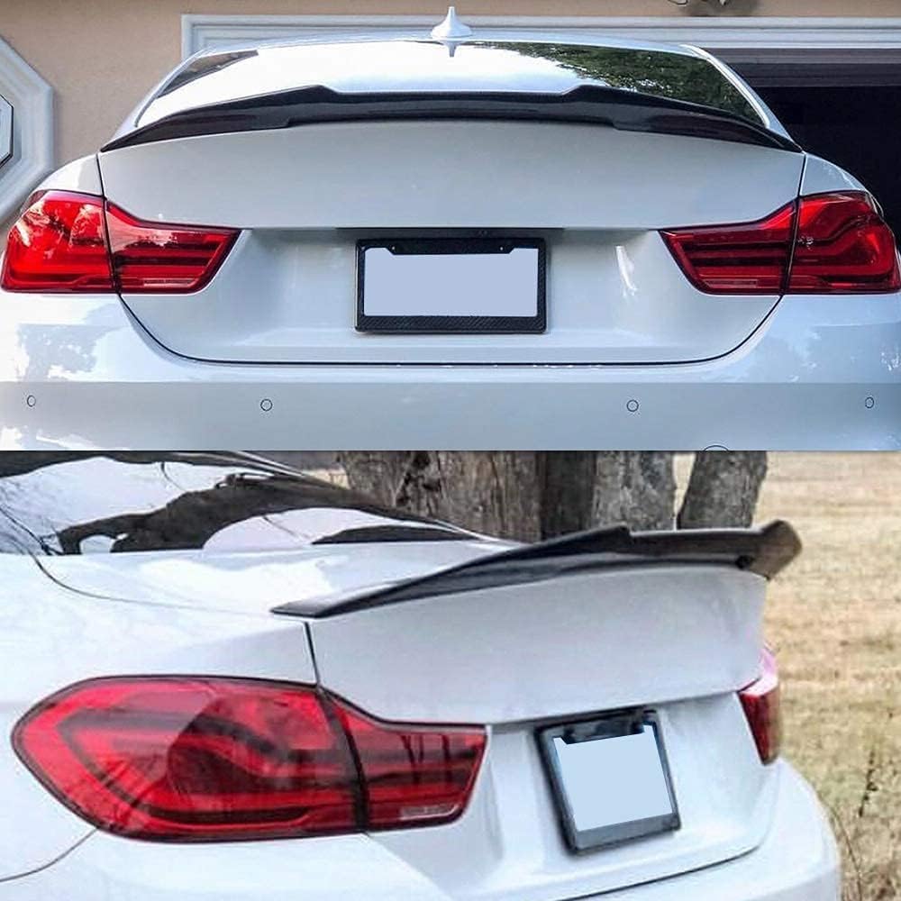 AeroBon Real Carbon Fiber Trunk Spoiler Compatible with 2015-2020 BMW F82 M4 Coupe Spoiler Wing (H Style)