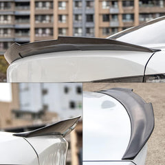 AeroBon Real Carbon Fiber Trunk Spoiler Compatible with 2007-2013 BMW 3 Series E93 Convertible E93 M3 Spoiler (H Style)