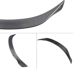 AeroBon Real Carbon Fiber Trunk Spoiler Wing Compatible with 2014-2024 Infiniti Q50 Q50S Sedan (AS Style)
