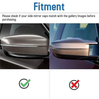 AeroBon Dry Carbon Fiber Mirror Cap Overlays Compatible with 2021-2025 BMW 4-Series G22 430i Coupe, G23 430i Convertible, G26 430i Gran Coupe and i4 eDrive35 eDrive40 Mirror Cpas (Add-On Style)