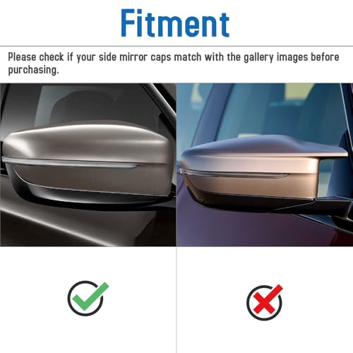 AeroBon Real Carbon Fiber Mirror Cover Compatible with 2017-2023 BMW 5-Series G30 Sedan Mirror Cpas (Replacement Style)