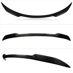 AeroBon Real Carbon Fiber Trunk Spoiler Compatible with 2022-2025 BMW 2 Series G42 Coupe and G87 M2 Spoiler (MP1 Style)