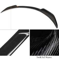 AeroBon Real Carbon Fiber Trunk Spoiler Compatible with 2022-2025 BMW 2 Series G42 Coupe and G87 M2 Spoiler (MP1 Style)