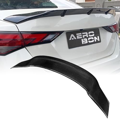 AeroBon Real Carbon Fiber Trunk Spoiler Compatible with 2020-2025 Nissan Sentra Rear Spoiler (TR Style) Tuned Racing